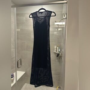 Theory Scoop Neck Midi Knit Dress